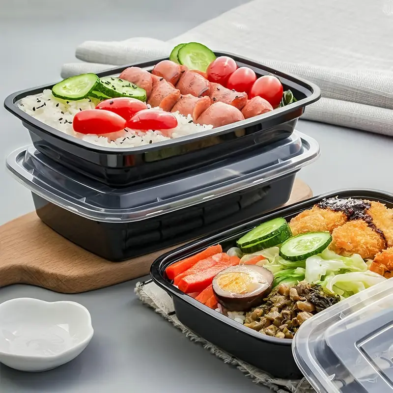 1-100pcs Black Disposable Food - огляд і ціна Food Storage Oven Safe