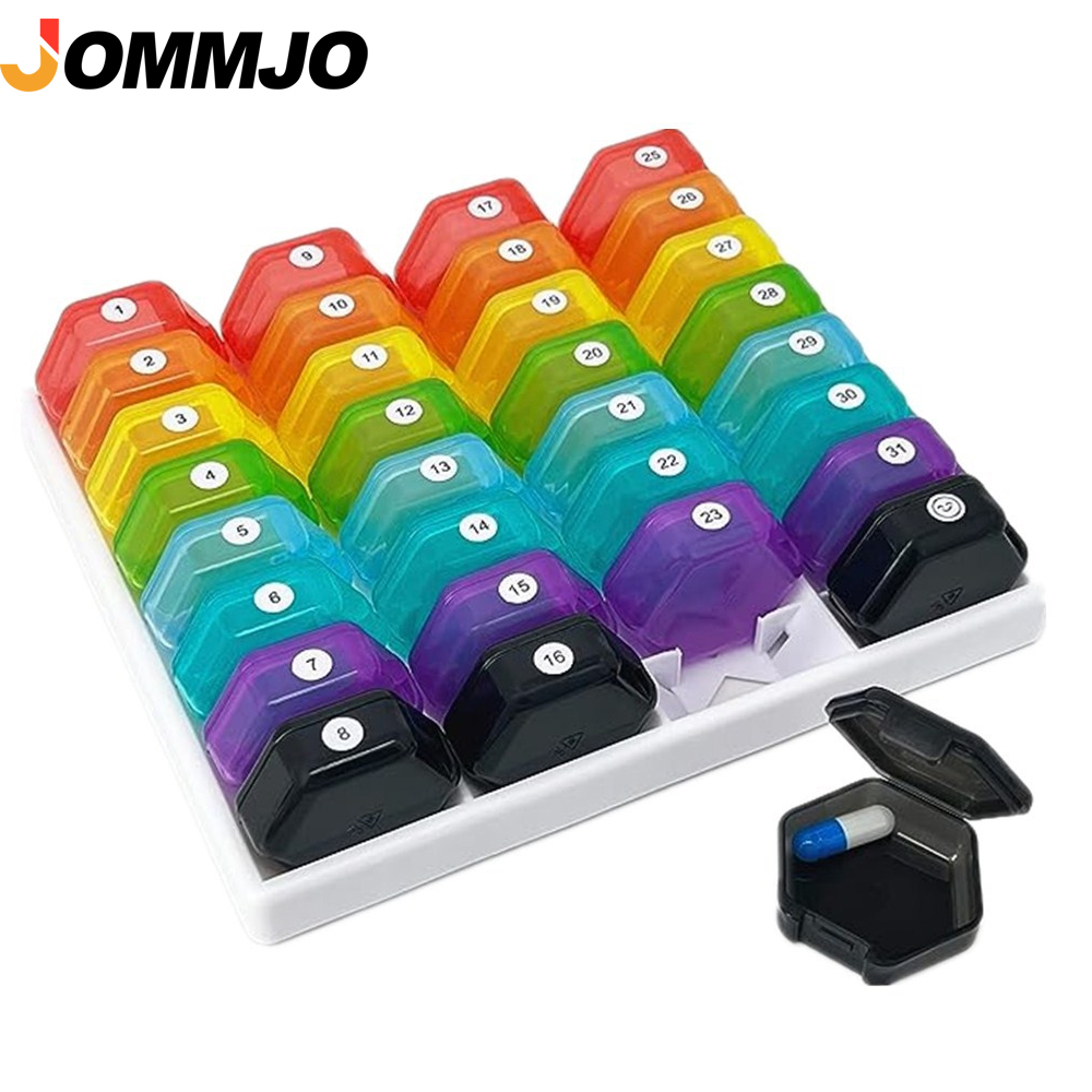 31 Day Monthly Pill Organizer  - огляд і ціна Food Storage With Dividers