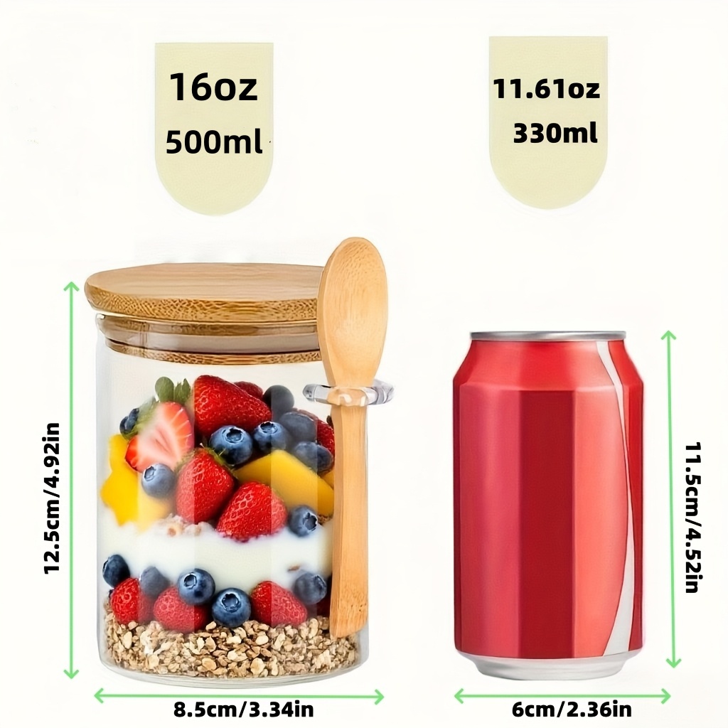 1/2/4/8Pcs Oatmeal Glass Cup S - огляд і ціна Food Storage Oven Safe