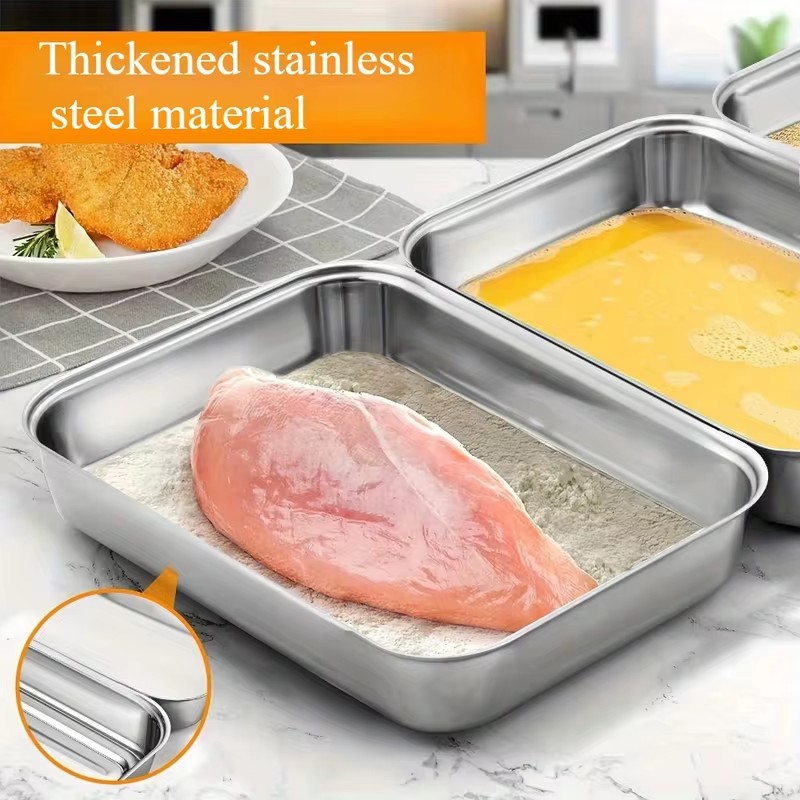 3-Piece Stainless Steel Food C - огляд і ціна Food Storage Meals