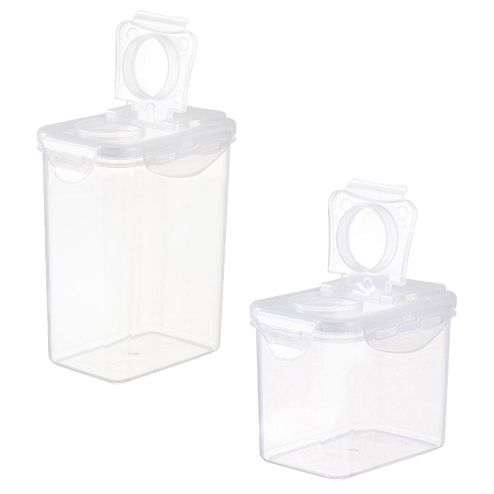 2Pcs Plastic Food Storage Jars - огляд і ціна Food Storage Containers