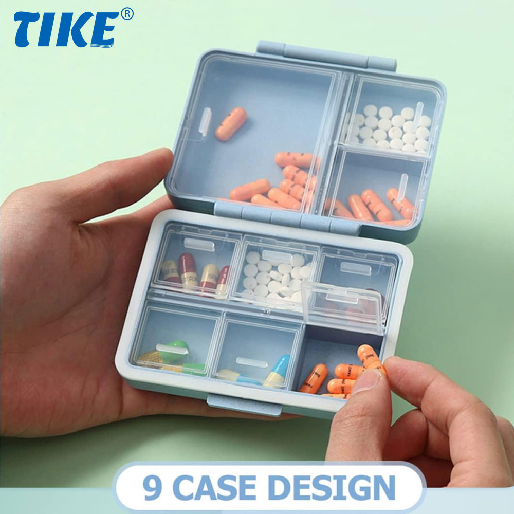 9 Compartments Travel Pill Org - огляд і ціна Food Storage With Dividers
