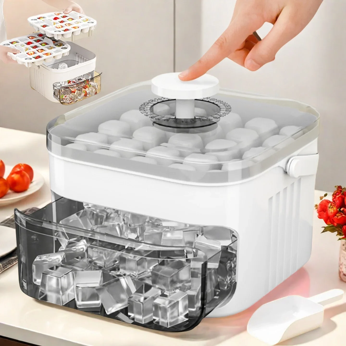 Cube Ice Maker with Easy Press - огляд і ціна Food Storage Meals
