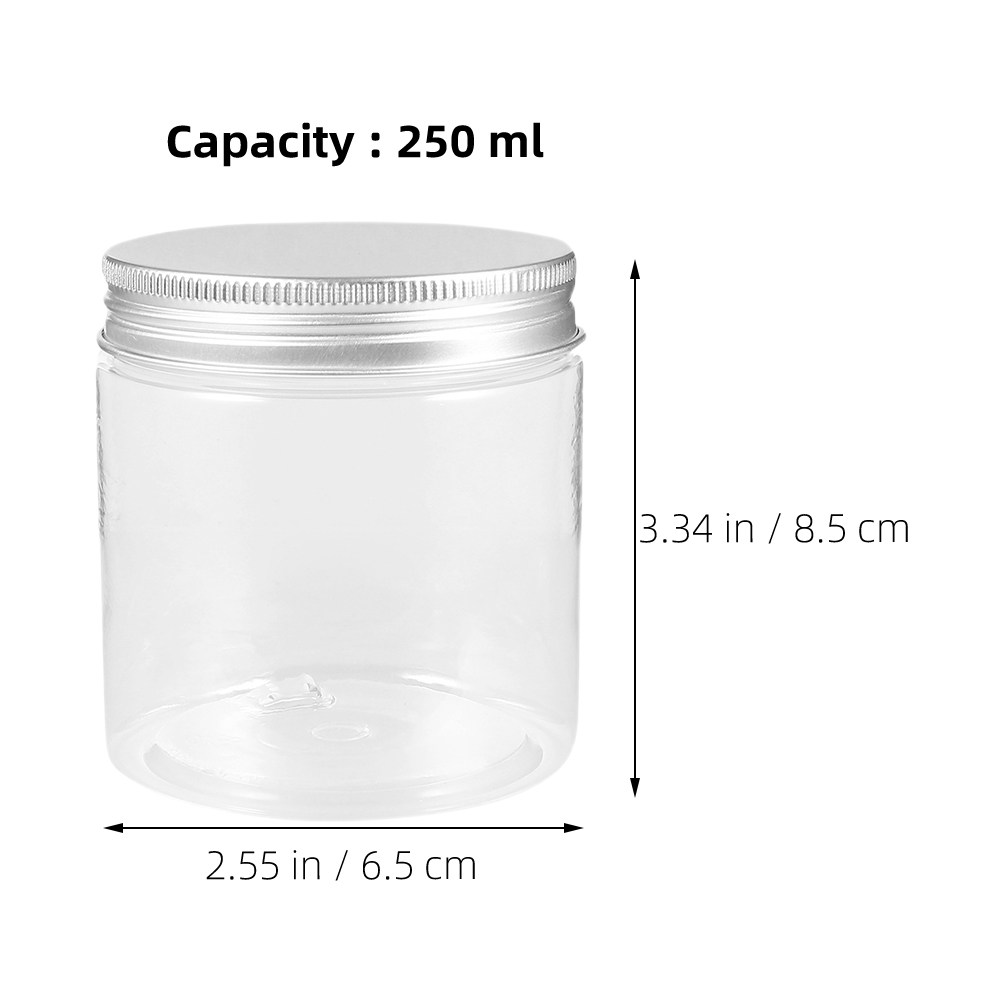 4Pcs Silver Aluminum Lid Clear - огляд і ціна Food Storage Containers