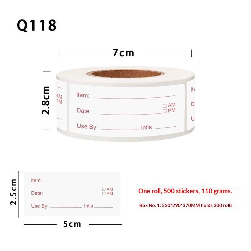 500pcs/roll 5*2.5cm Kitchen St - огляд і ціна Food Storage Labels